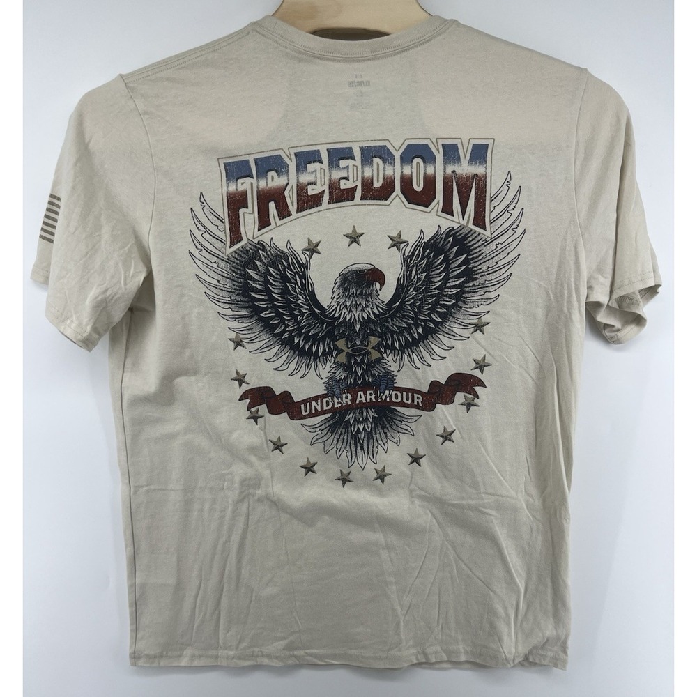 Under Armour Freedom Military Short Sleeve T Shirt Loose Fit XL Patriotic New
